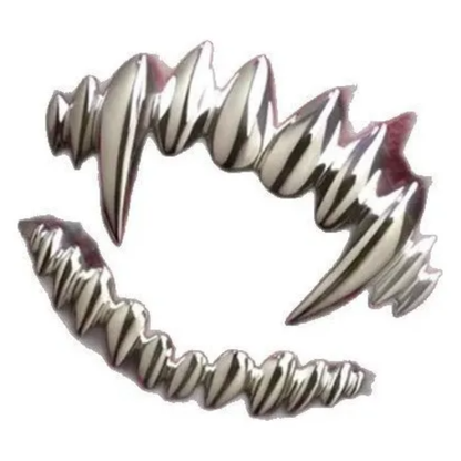 Anillo Colmillos de Vampiro (Talla Ajustable)